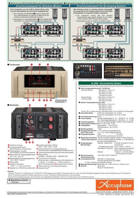 KLASSE-A-MONO-LEISTUNGSVERSTÃRKER - Accuphase