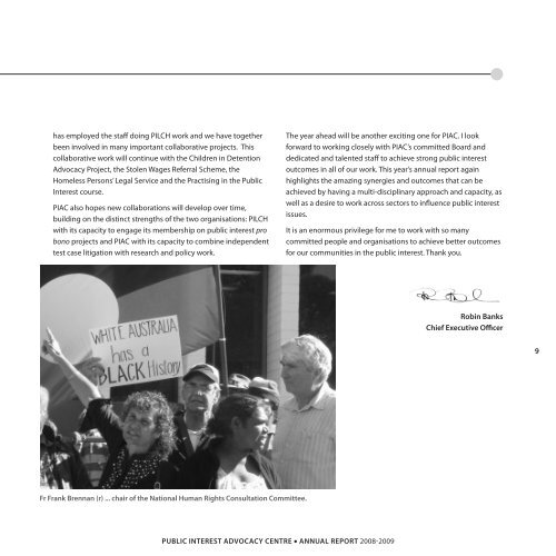 annual report 08-09 - Public Interest Advocacy Centre