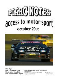 OCTOBER Mag part 1.pdf - Phillip Island Auto Racing Club