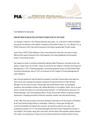 ken bittner is selected as piasc's executive of the year - Printing ...