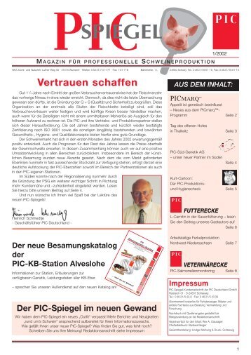 PIC-Spiegel 1/2002 - PIC Deutschland GmbH