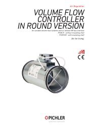 PVSR-R volume flow controller_round - Pichler
