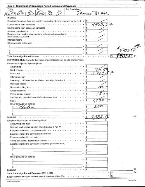 Auditor's Report - City of Pickering