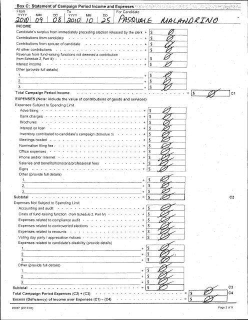 Auditor's Report - City of Pickering