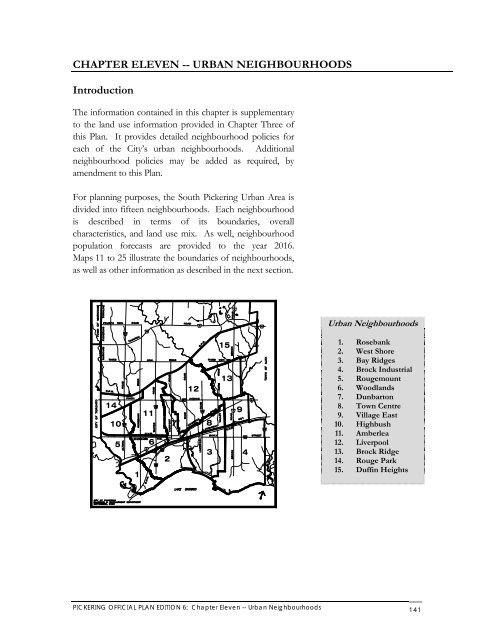 City of Pickering Official Plan- Edition 6