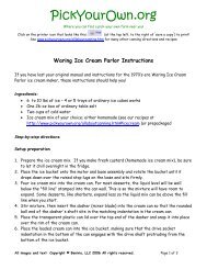 Waring Ice Cream Parlor Instructions - PickYourOwn.org