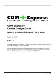 PICMG COM Express Carrier Design Guide