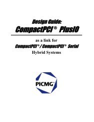 Design Guide: CompactPCI Â® PlusIO - picmg