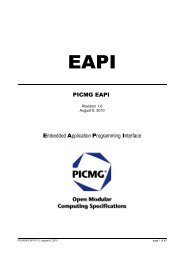 Embedded Application Programming Interface - picmg