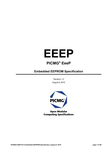 Embedded EEPROM Specification - picmg