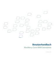 Bedienungsanleitung BlackBerry Curve 8900 - Handy Deutschland