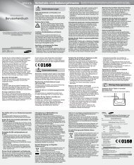 Bedienungsanleitung Samsung E1170 - Handy Deutschland