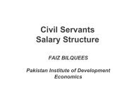 Civil Servants Salary Structure - Pakistan Institute of Development ...