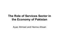 Ayaz Ahmed and Henna Ahsan - Pakistan Institute of Development ...