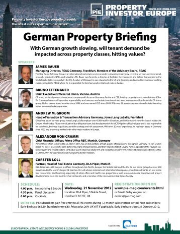 German Property Briefing - Property Investor Europe