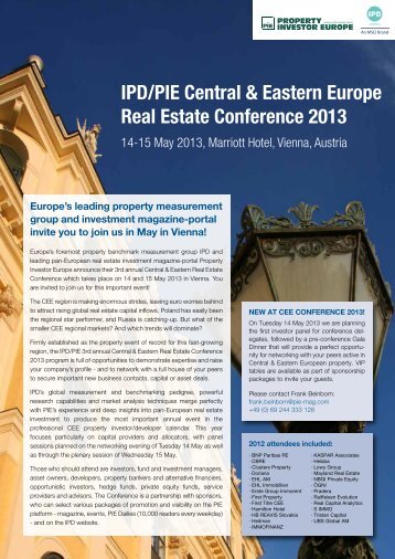 event brochure (PDF) - Property Investor Europe