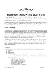 Willy Wonka Study Guide - Pied Piper Players