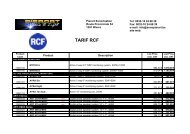 TARIF RCF