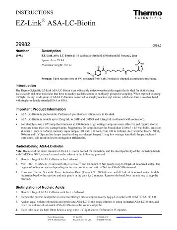 EZ-Link ASA-LC-Biotin - Pierce