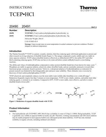 TCEPâ¢HCl - Pierce