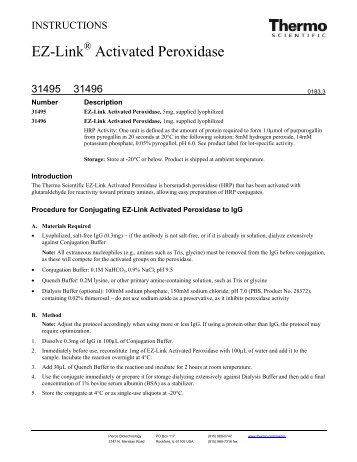 EZ-Link Activated Peroxidase - Pierce