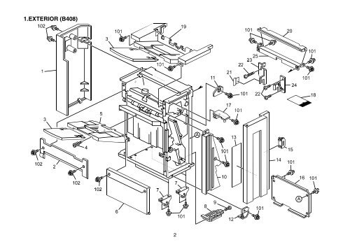 Model - U-C1a/b (B051/B052) PARTS CATALOG - Piezas y Partes