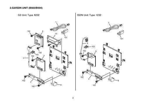 Model - U-C1a/b (B051/B052) PARTS CATALOG - Piezas y Partes