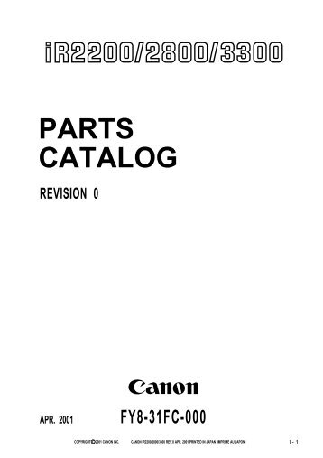 PARTS CATALOG - Piezas y Partes