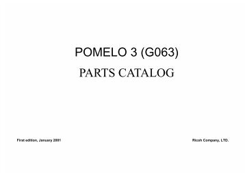 Parts Catalog: Pomelo-P3 (G063), Color Laser ... - Piezas y Partes