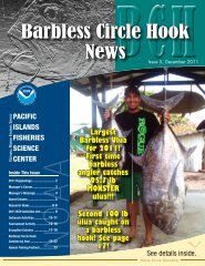 Barbless Circle Hook News - Pacific Islands Fisheries Science ...