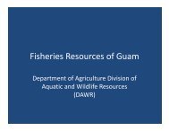 Tibbatts B Fisheries Resources of Guam. Mariana Archipelago ...