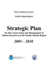 Strategic Plan - Pacific Islands Fisheries Science Center - NOAA