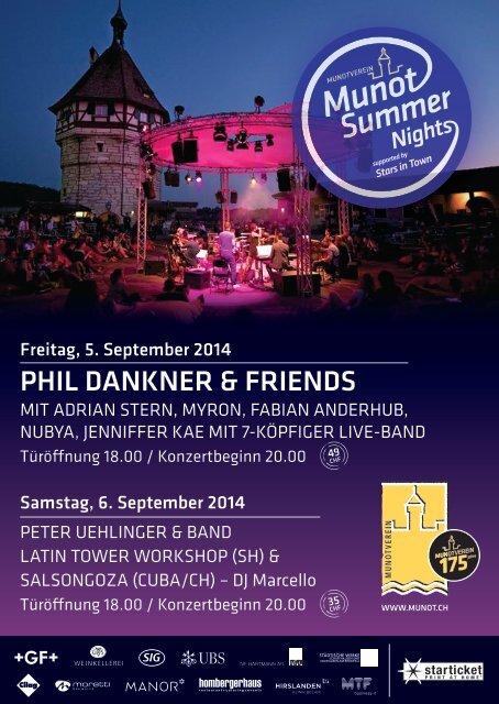 Programmheft Stars in Town 2014