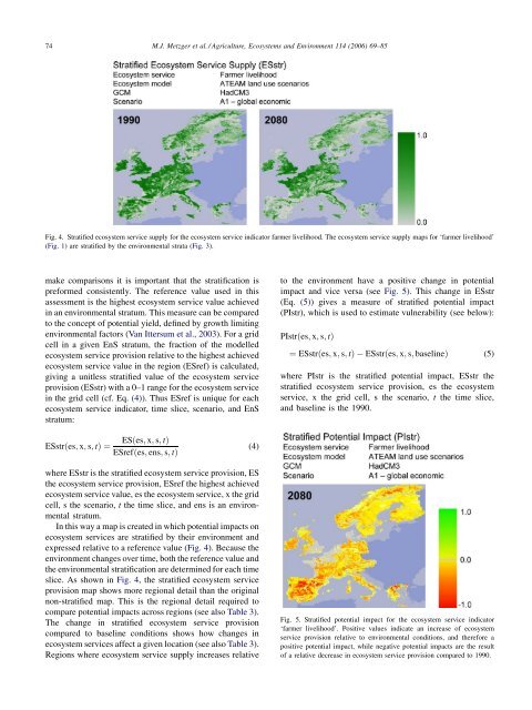 The vulnerability of ecosystem services to land use change