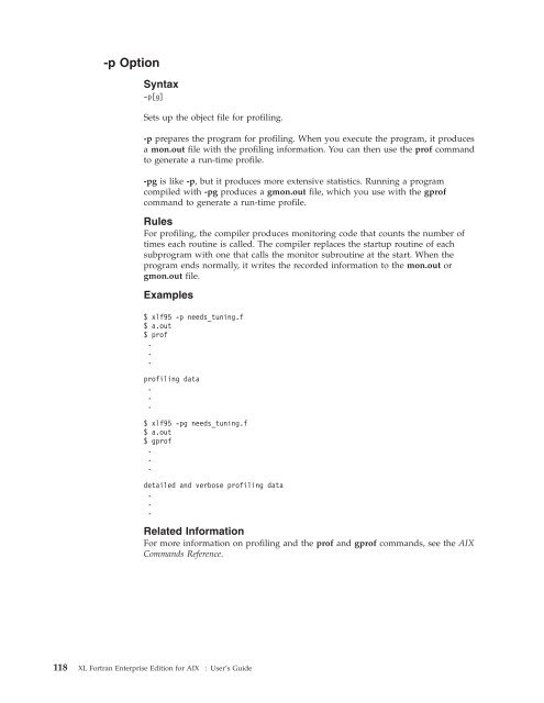 XL Fortran Enterprise Edition for AIX : User's Guide - IBM