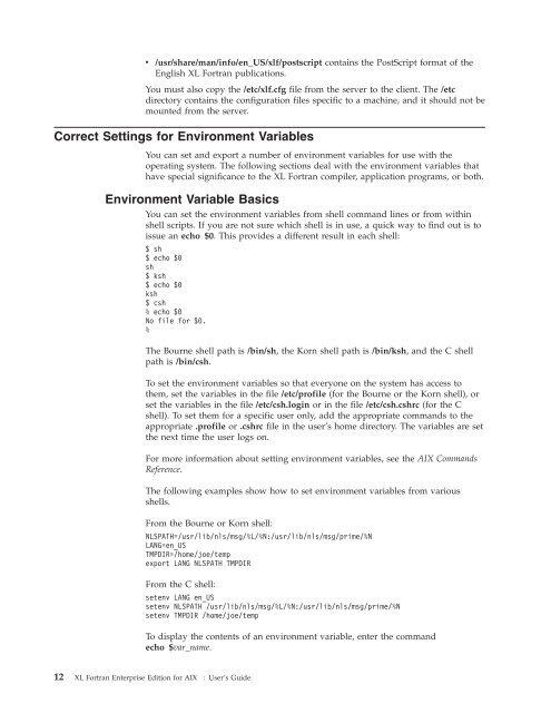 XL Fortran Enterprise Edition for AIX : User's Guide - IBM