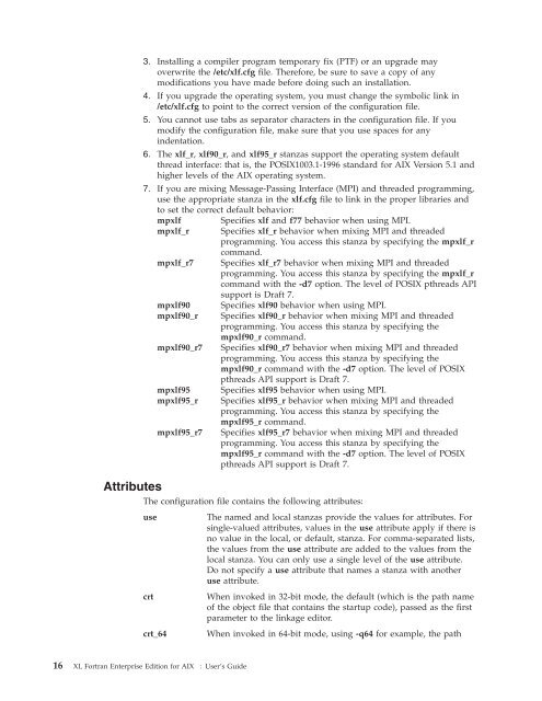 XL Fortran Enterprise Edition for AIX : User's Guide - IBM