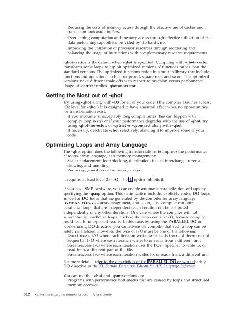 XL Fortran Enterprise Edition for AIX : User's Guide - IBM