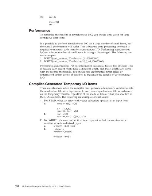 XL Fortran Enterprise Edition for AIX : User's Guide - IBM