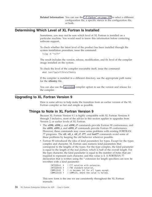 XL Fortran Enterprise Edition for AIX : User's Guide - IBM