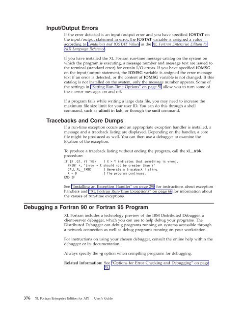 XL Fortran Enterprise Edition for AIX : User's Guide - IBM