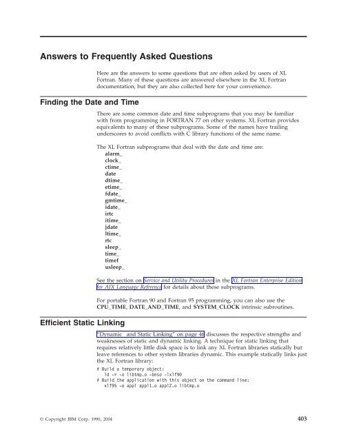 XL Fortran Enterprise Edition for AIX : User's Guide - IBM