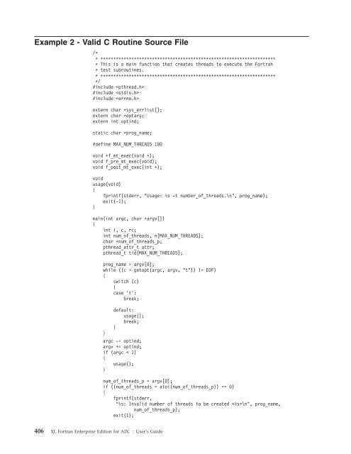 XL Fortran Enterprise Edition for AIX : User's Guide - IBM