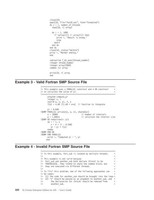 XL Fortran Enterprise Edition for AIX : User's Guide - IBM