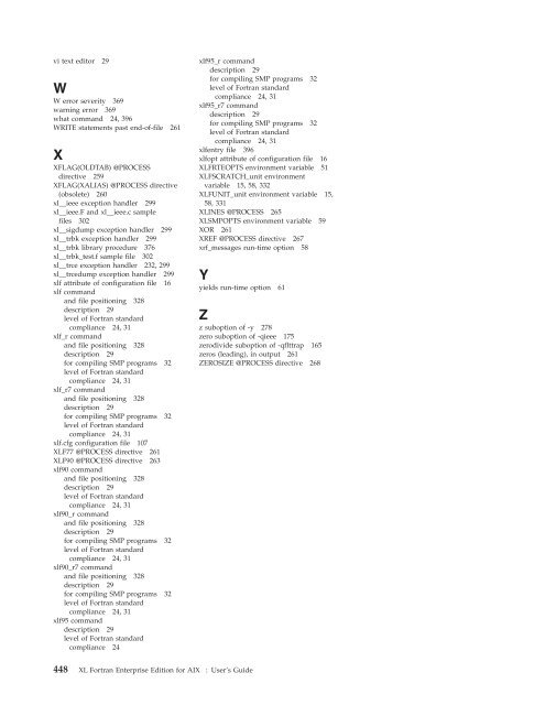 XL Fortran Enterprise Edition for AIX : User's Guide - IBM