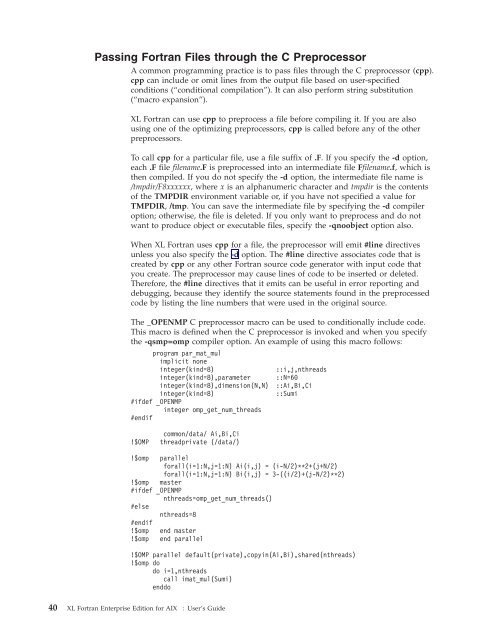 XL Fortran Enterprise Edition for AIX : User's Guide - IBM