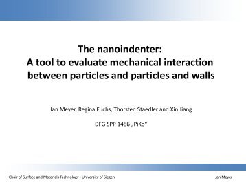A tool to evaluate mechanical interaction between particles ... - PiKo
