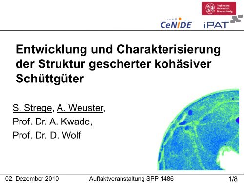 Entwicklung und Charakterisierung der Struktur gescherter ...