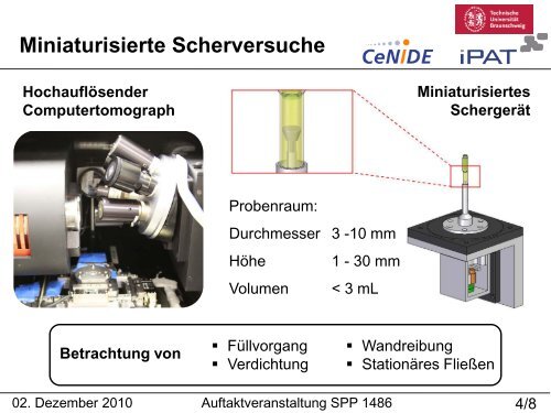 Entwicklung und Charakterisierung der Struktur gescherter ...