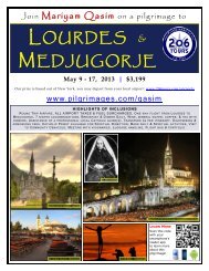 LOURDES & MEDJUGORJE - 206 Tours